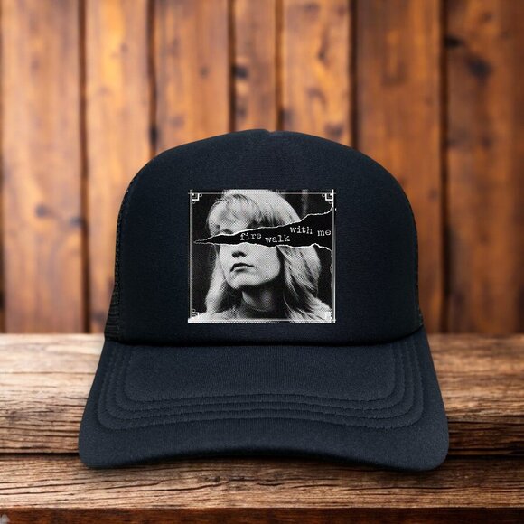 Twin Peaks Fire Walk With Me Unisex Trucker Hat Black David Lynch Baseball Cap - Picture 1 of 4
